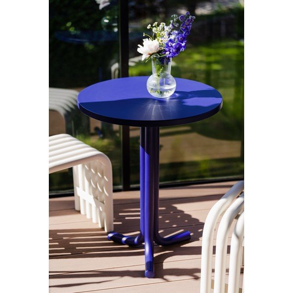 Tavolo da pranzo da giardino rotondo in metallo ø 59 cm Nokk – noo.ma-image-2