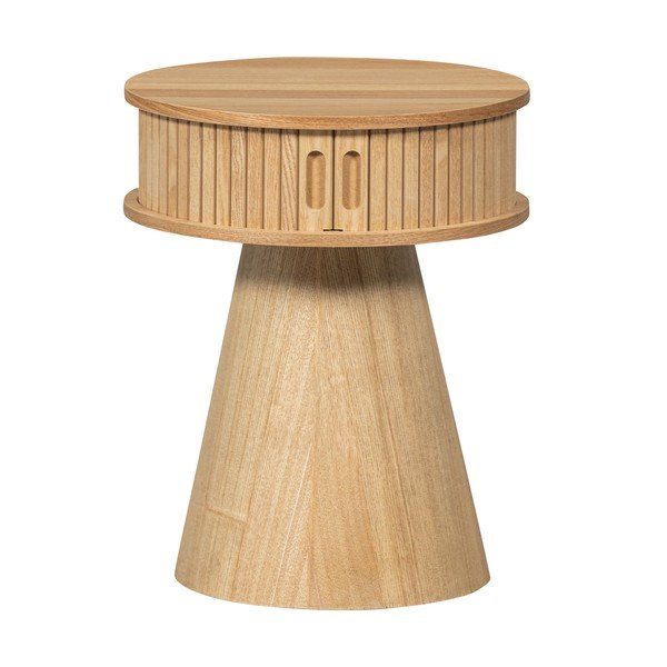 Comodino di colore naturale con effetto pino Karri – WOOOD