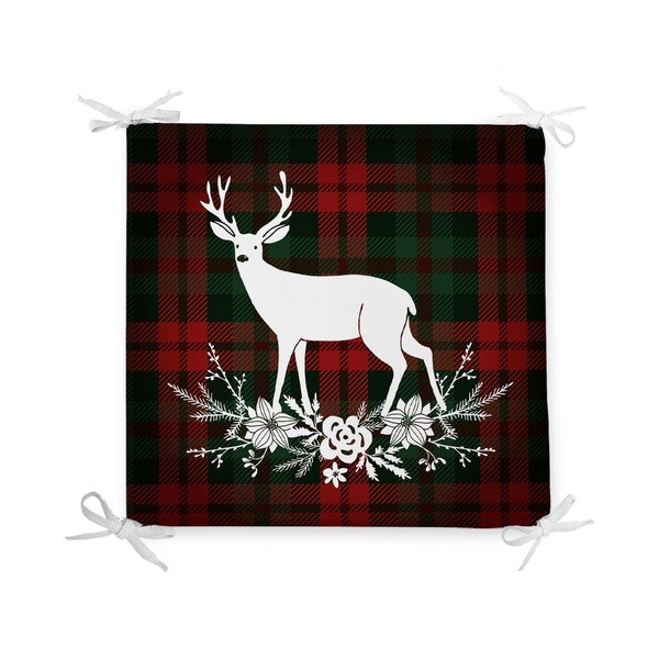 Cuscino di seduta Tartan Merry Christmas, 42 x 42 cm - Minimalist Cushion Covers
