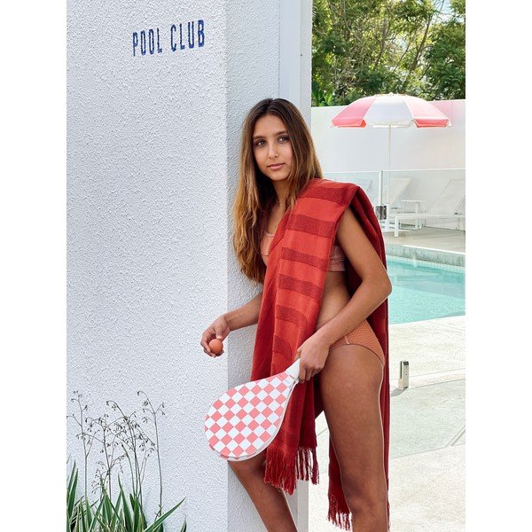 Telo mare in cotone arancione terracotta , 160 x 90 cm Luxe - Sunnylife-image-4