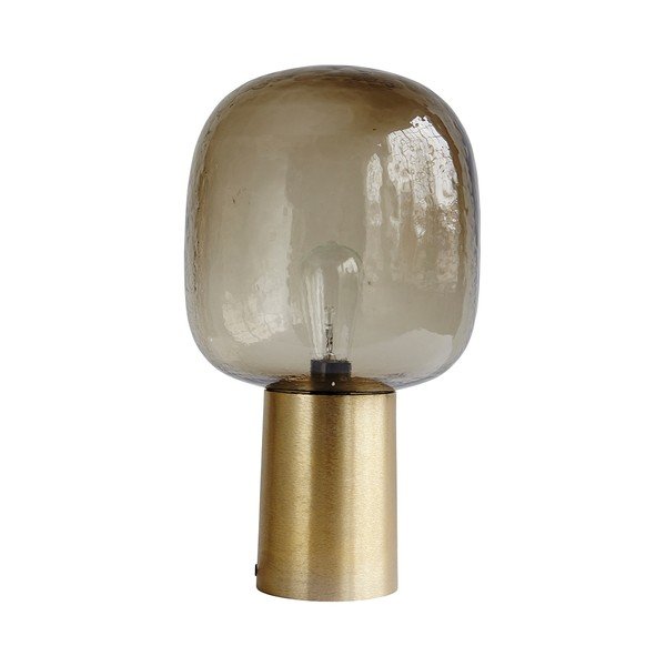 Stolní lampa Note, hnědé stínítko