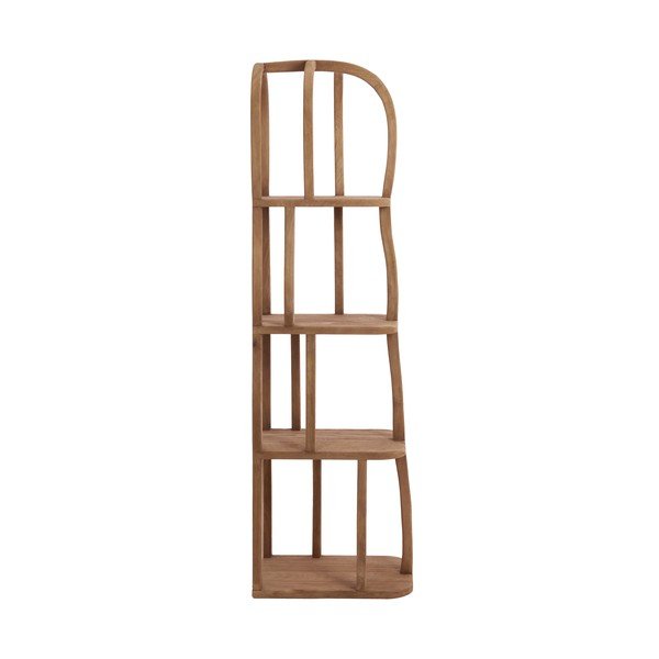Scaffale di colore naturale in mango massiccio 53x175x40 cm Lowe – Light & Living-image-1