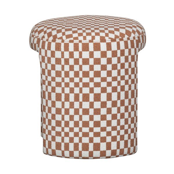 Sgabello arancione imbottito Charlie – WOOOD-image-3