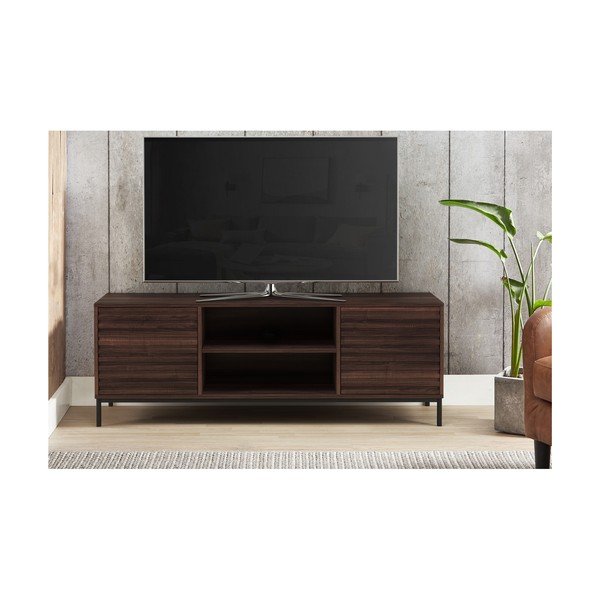 Tavolo TV in noce naturale 140x50 cm Celine - Støraa-image-3