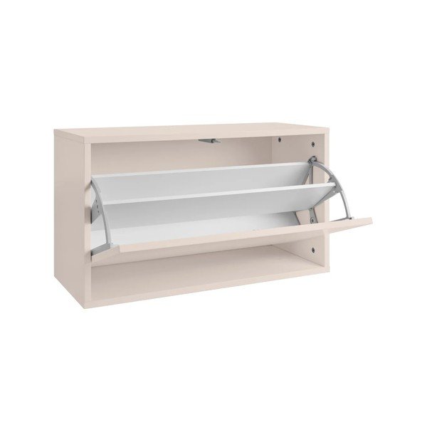 Scarpiera grigio chiaro con ante ribaltabili/da parete 70x30x40 cm – ReCollector-image-3
