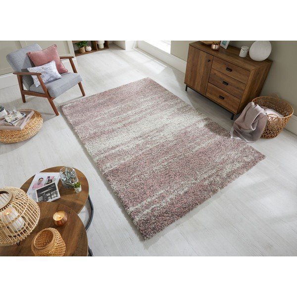 Tappeto rosa/grigio 120x170 cm Reza - Flair Rugs-image-4