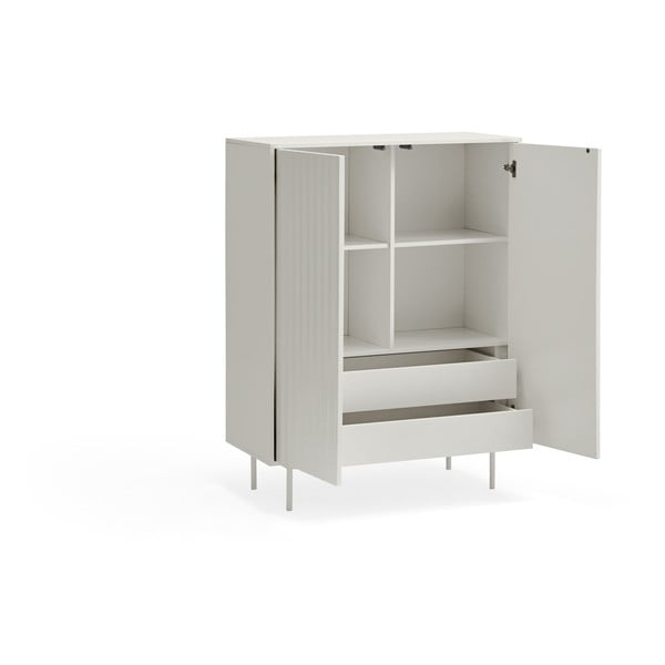 Cassettiera alta bianca 97x130 cm Sierra - Teulat-image-3