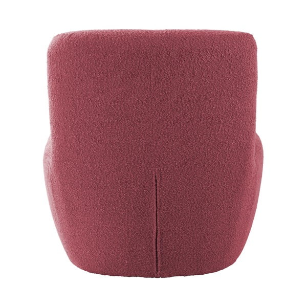 Poltrona rosa in tessuto bouclé Ada - Leitmotiv-image-4