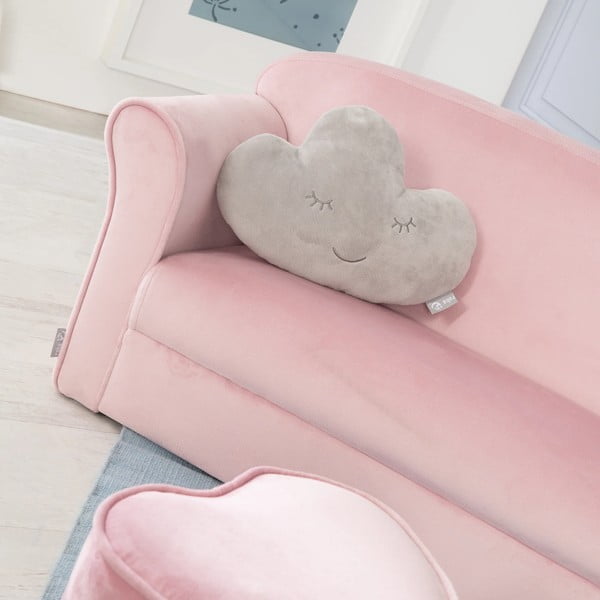 Divano per bambini in velluto rosa chiaro 78 cm Lil Sofa - Roba-image-4