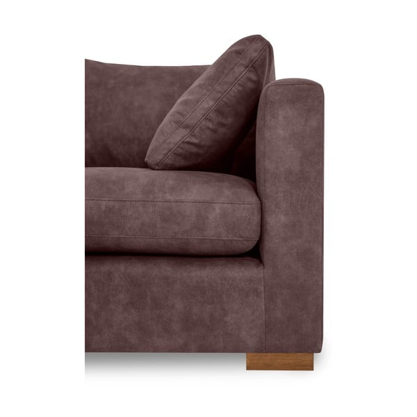 Divano angolare in similpelle marrone scuro (angolo sinistro) Hamburg - Scandic-image-4