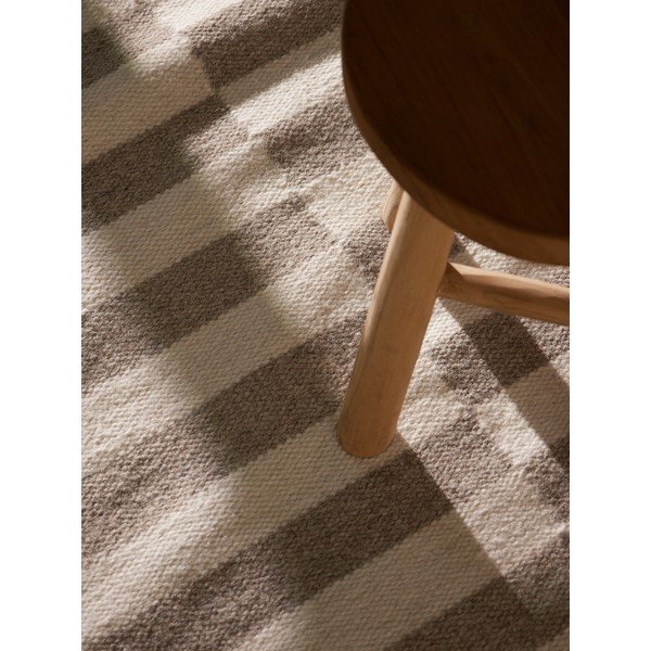 Tappeto bianco/grigio in lana reversibile/tessuto a mano 160x230 cm Vika – Hanse Home-image-3