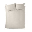 Set copripiumino e federa color crema in velluto per letto matrimoniale e per letto esteso 230x220 cm Kingsley – Catherine Lansfield