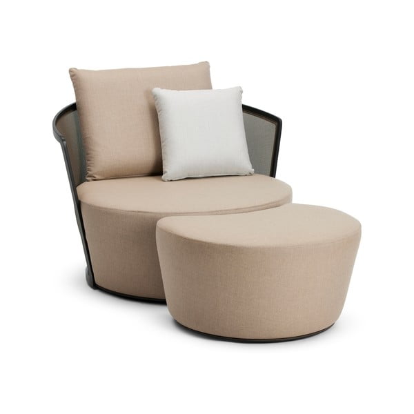 Pouf da giardino beige Cielo - Diphano-image-2