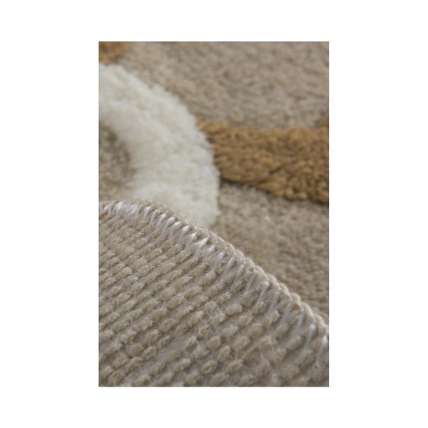 Set di 2 tappeti da bagno marrone e beige Karima Muna - Foutastic-image-1