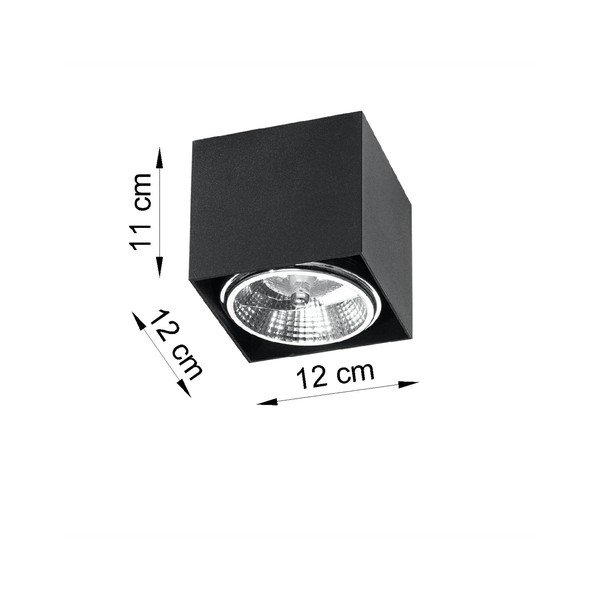 Apparecchio da soffitto nero Jerry - Sollux-image-3