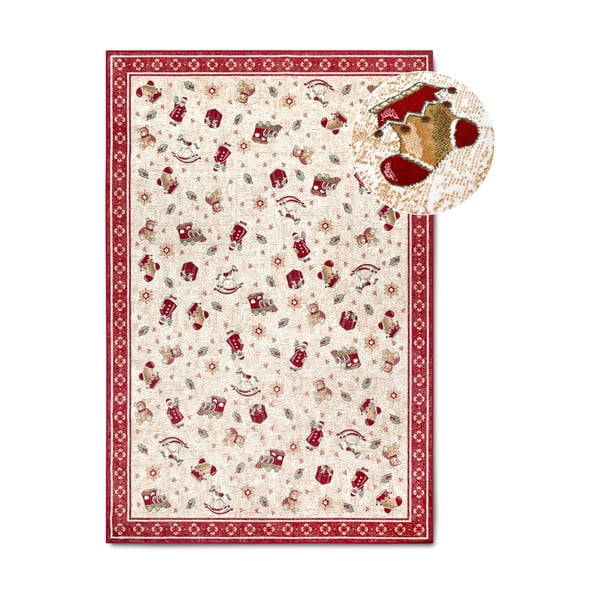 Tappeto rosso natalizio in cotone 160x230 cm Toy's Delight Red Christmas - Villeroy&Boch