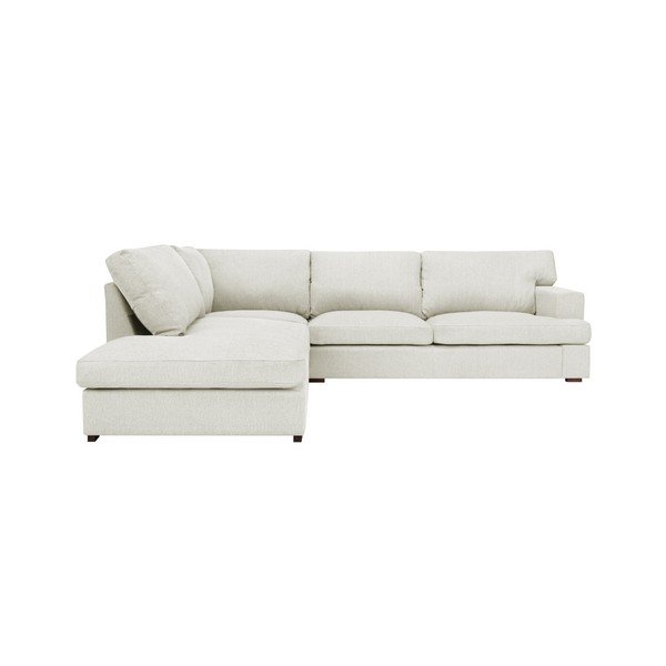 Krémově bílá rohová pohovka Windsor & Co Sofas Daphne, levý roh