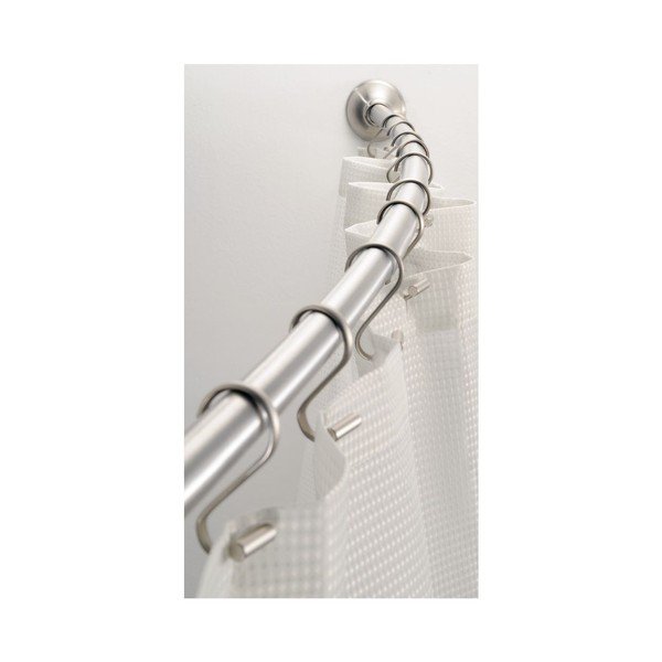 Staffe in acciaio inox per tenda doccia a lunghezza regolabile Cameo - iDesign-image-1
