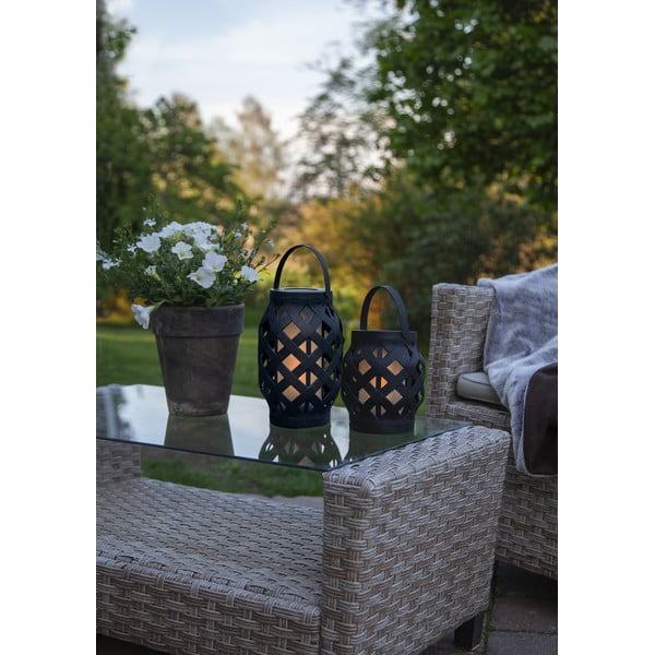 Lanterna nera Lanterna, altezza 23 cm Flame - Star Trading-image-3