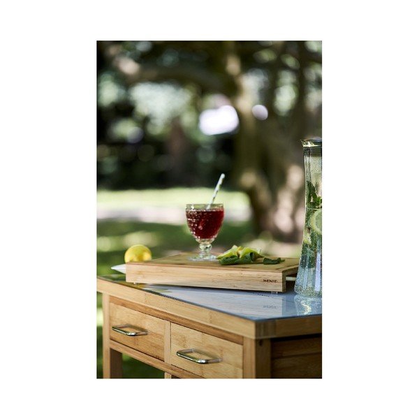 Tagliere in bambù con un cassetto Bruno - Wenko-image-3