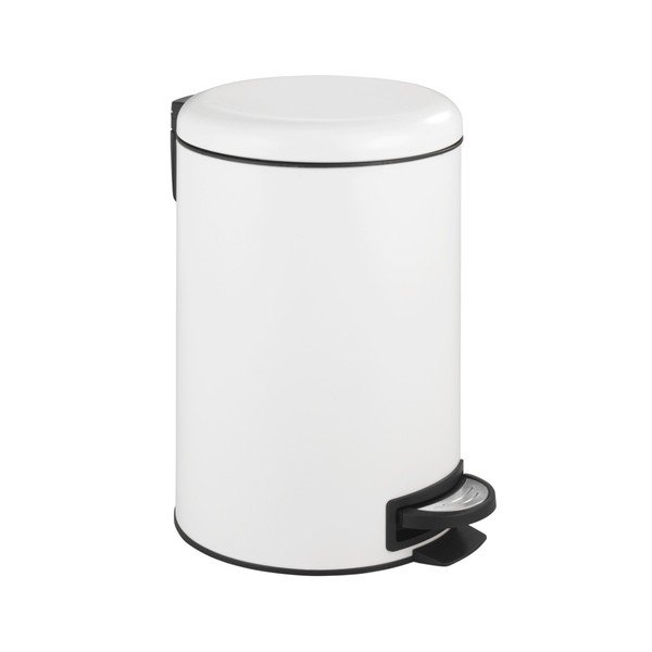 Bidone a pedale bianco Leman, 12 L - Wenko