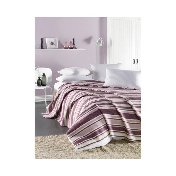 Copriletto leggero in cotone trapuntato Runino Pantejo, 160 x 220 cm - Mijolnir
