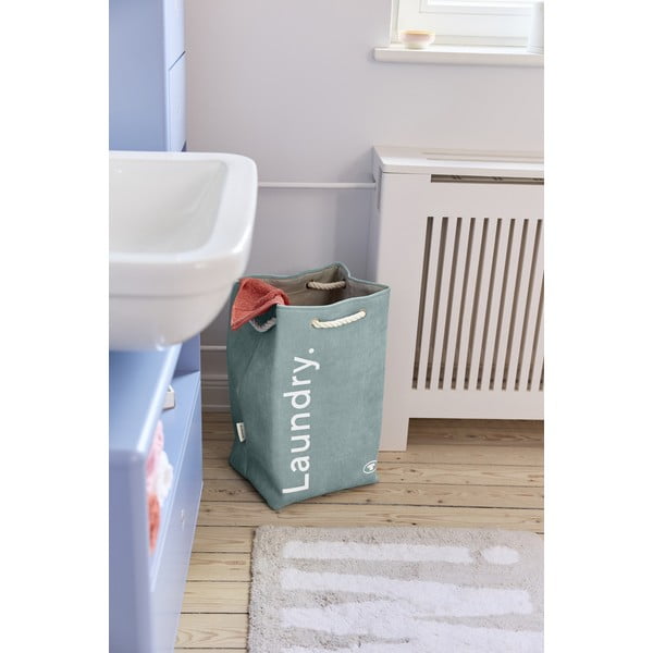 Cesta per il bucato verde chiaro in tessuto 35,5 l Tom Tailor – Wenko-image-1