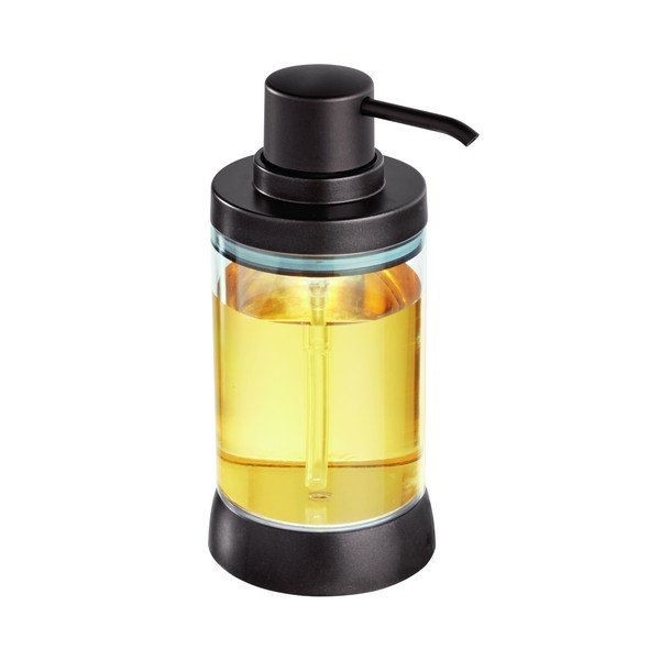 Dosatore di sapone nero con pompa in bronzo scuro Haley - iDesign-image-1