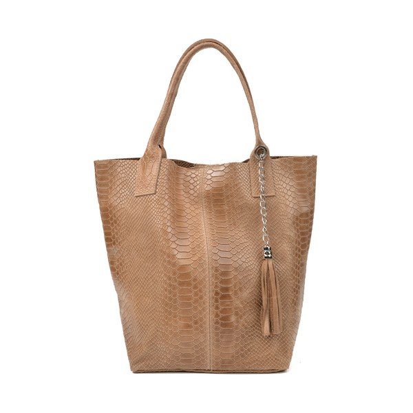 Borsa shopper in pelle marrone Lola - Renata Corsi