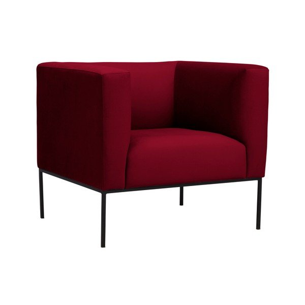 Poltrona in velluto rosso Neptune - Windsor & Co Sofas-image-2