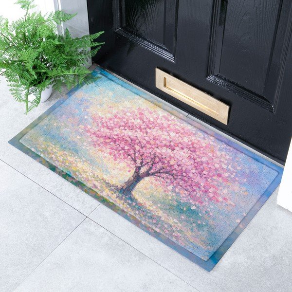 Zerbino in PVC 40x70 cm Blossom Tree – Artsy Doormats-image-1