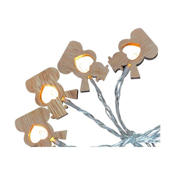 Catena luminosa con 10 luci LED gialle Snowmen - Casa Selección