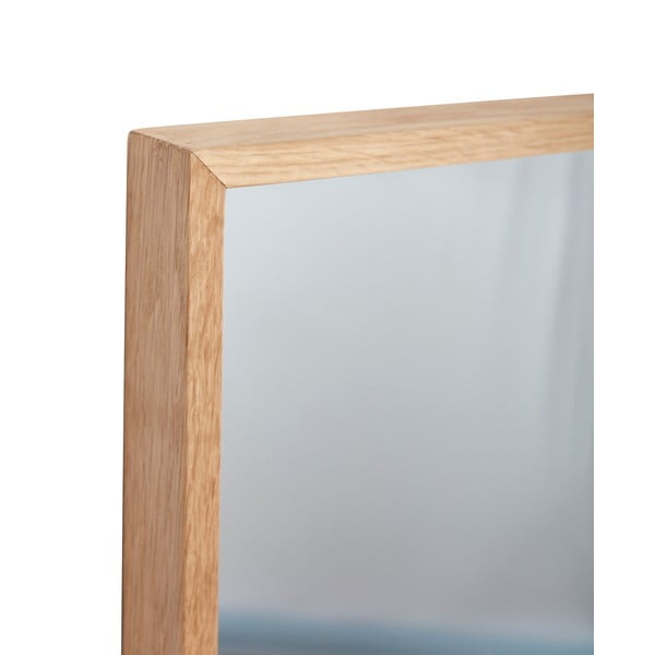 Specchio da appendere con cornice in legno Depth - Hübsch-image-3