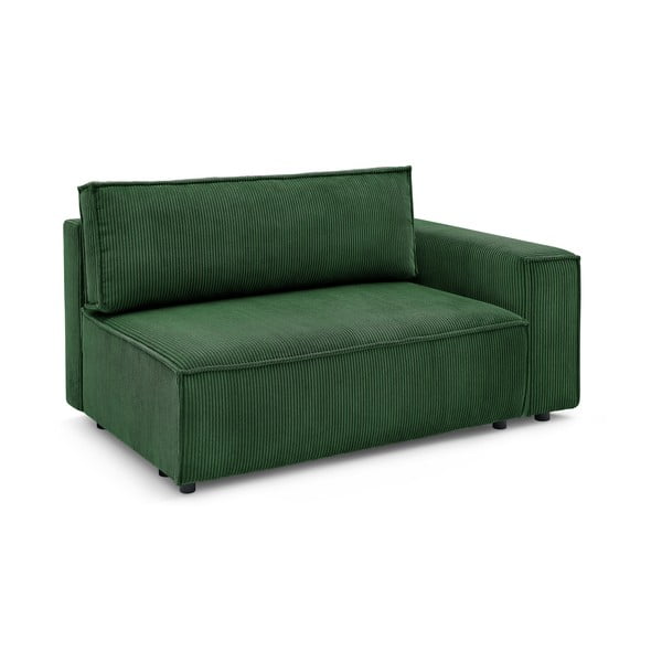 Modulo divano in velluto a coste verde, angolo destro Nihad modular - Bobochic Paris