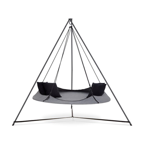 Altalena da giardino grigia con supporto - Hangout Pod-image-1