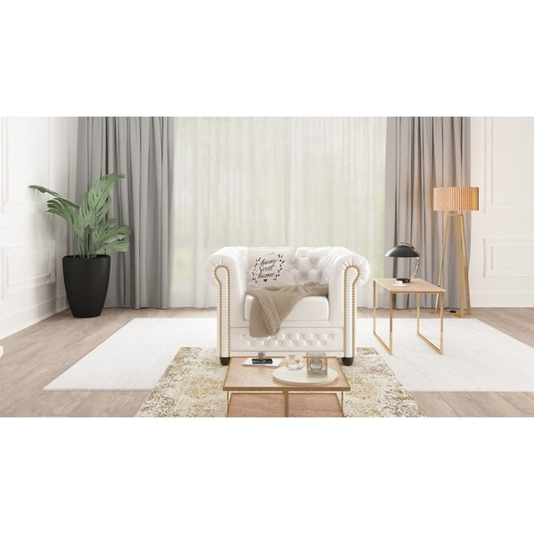 Poltrona in similpelle bianca York - Ropez-image-3