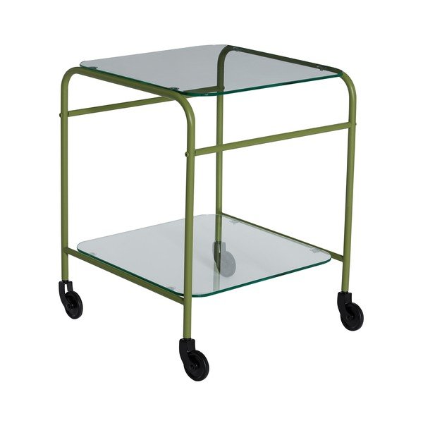 Tavolino da servizio in metallo su ruote 42x43 cm Zephyr – Hübsch-image-2