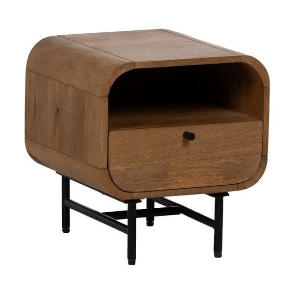 Comodino di colore naturale in mango massiccio Mahón – Ixia