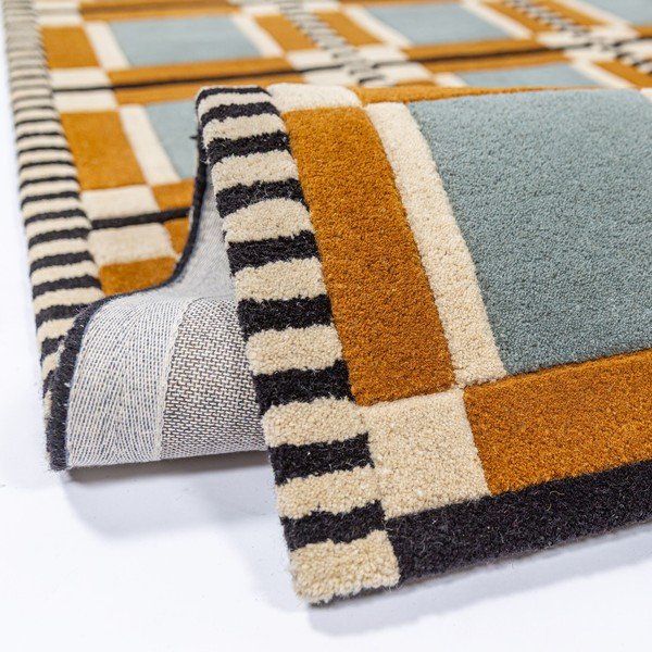 Tappeto in lana tessuto a mano 140x200 cm Quadro Wool – Flair Rugs-image-2