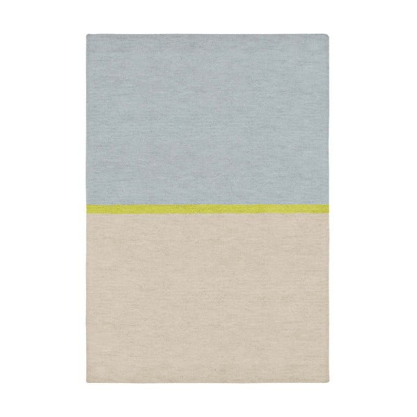 Tappeto in lana blu/beige 160x230 cm Menta - Remember