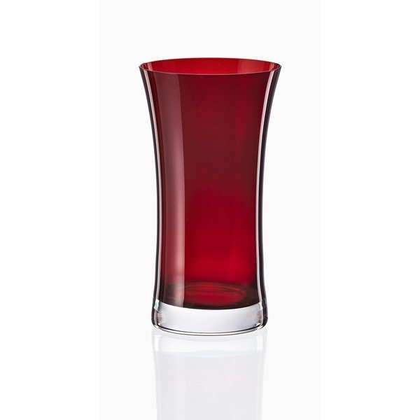 Set di 6 bicchieri cilindrici rossi Extravagance, 380 ml Grace - Crystalex