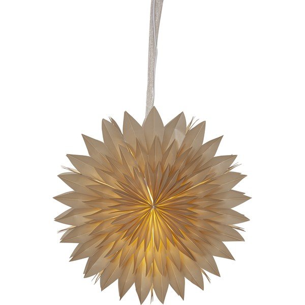Decorazione luminosa natalizia beige ø 50 cm Dis - Star Trading-image-2