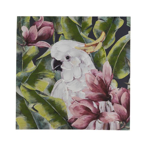 Nástěnný obraz na plátně Geese Modern Style Cockatoo Cubico, 100 x 100 cm
