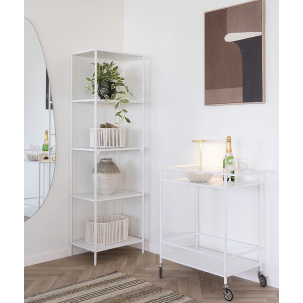 Tavolino da servizio in metallo su ruote 40x68 cm Vita – House Nordic-image-2