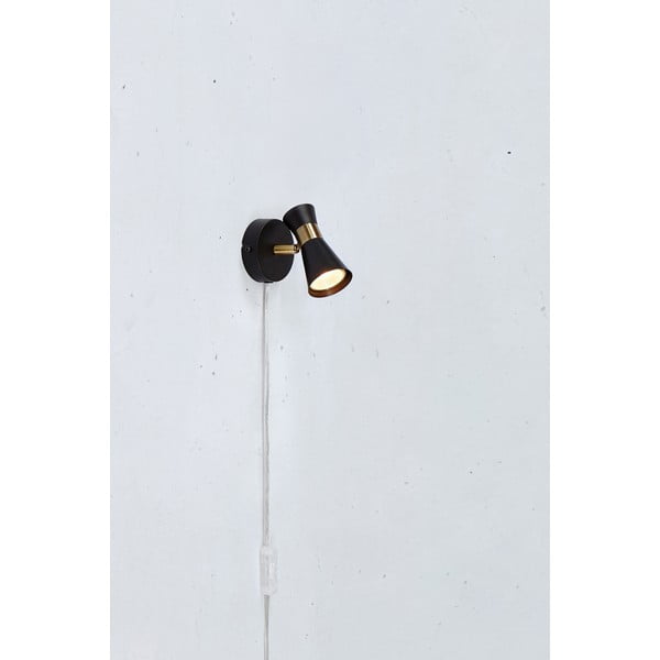 Lampada da parete nera (lunghezza 12 cm) Folie - Markslöjd-image-1