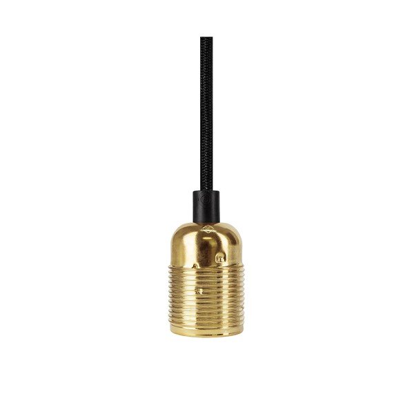 Lampada a sospensione nero/oro con paralume in metallo ø 4 cm Uno - Sotto Luce-image-3