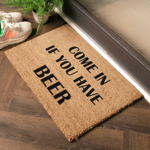 Zerbino in cocco 40x60 cm Come again and bring beer - Artsy Doormats-image-1