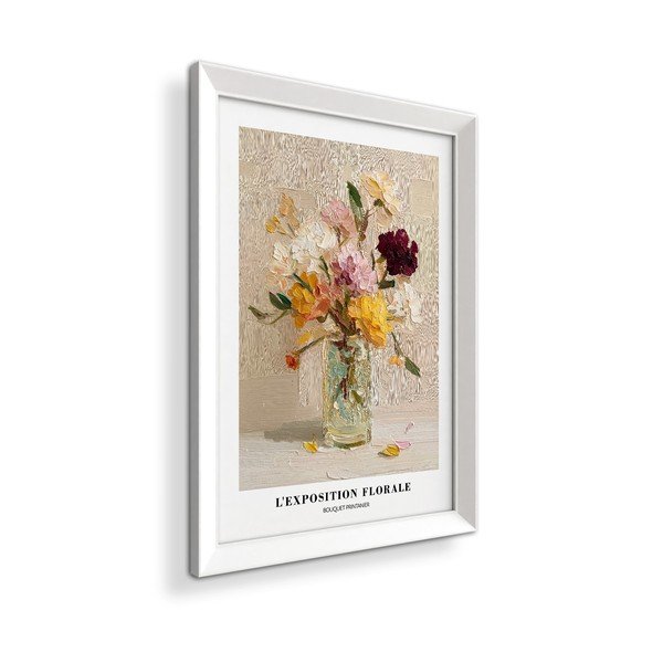 Dipinto stampato con cornice inclusa 56x75 cm Sunny Bouquet – Styler-image-4