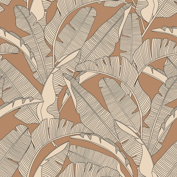Carta da parati 100 cm x 280 cm Palm Leaves - Dekornik