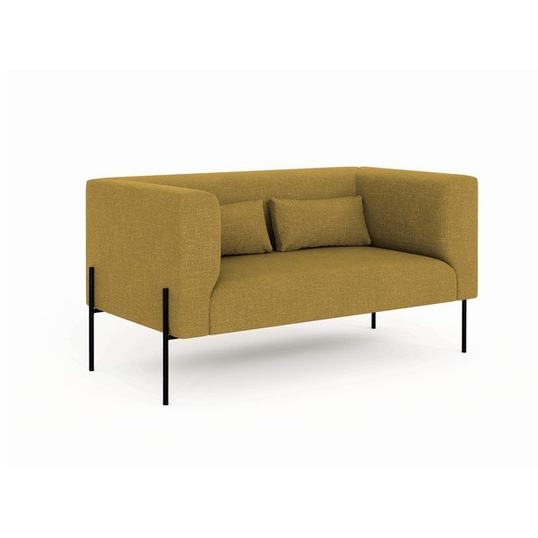 Žlutá pohovka Milo Casa Nina, 142 cm